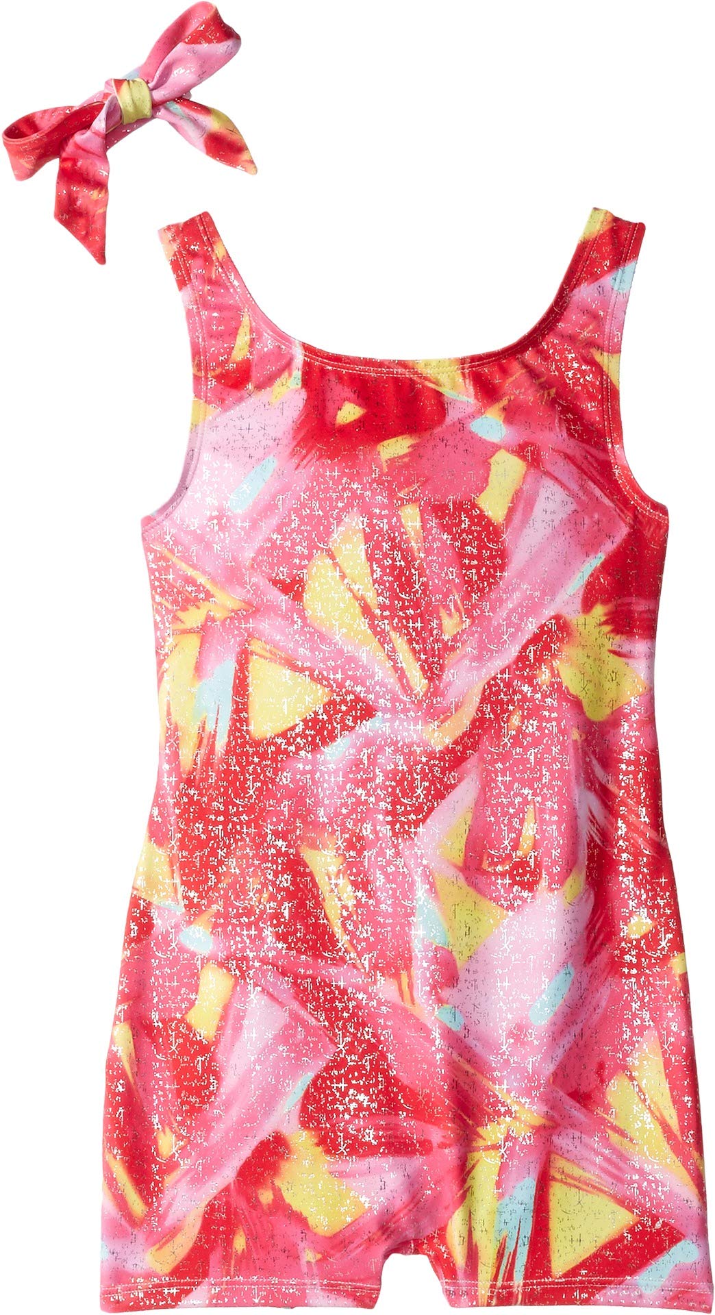 Bloch Girls' Harajuku Bike Unitard - Pink Dance Leotard for Toddler & Kids (Sizes 6X-7) | Ballet, Gymnastics & Performance Wear