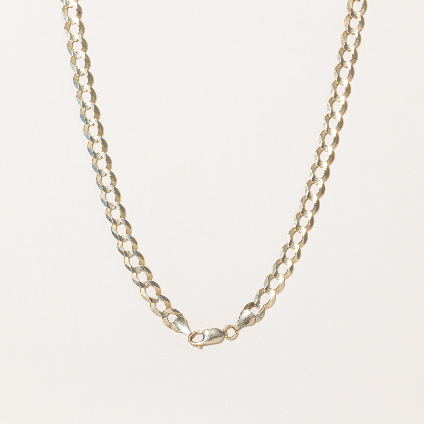 10k Yellow Gold Curb Link Chain 28