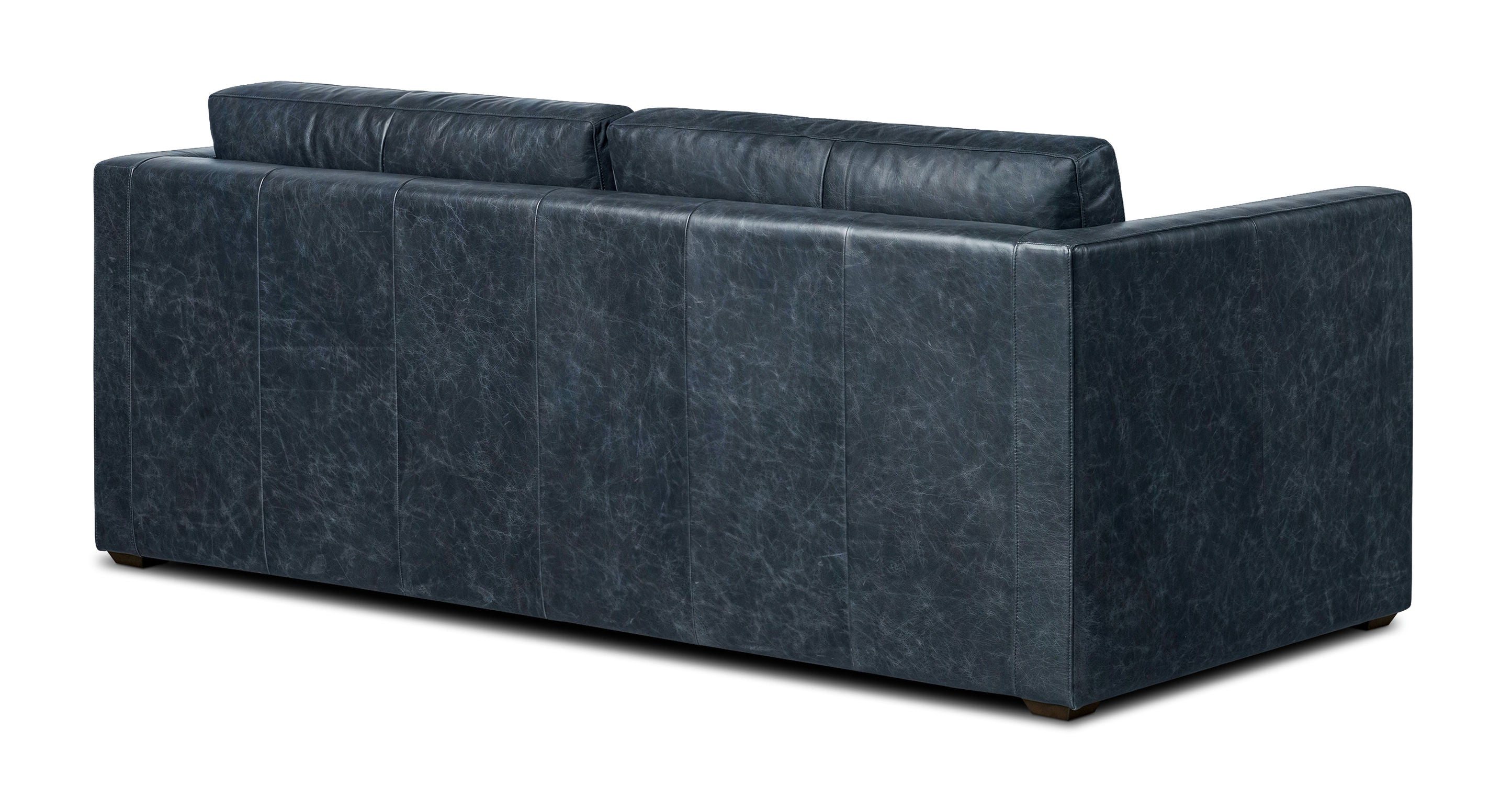 Napa 82 Leather Pull Out Convertible Sleeper Sofa - Premium Genuine Leather Sectional Couch with Chaise Lounge for Living Room, Bedroom & Guest Room | Perfect for Small Spaces, Apartments & Home Theater