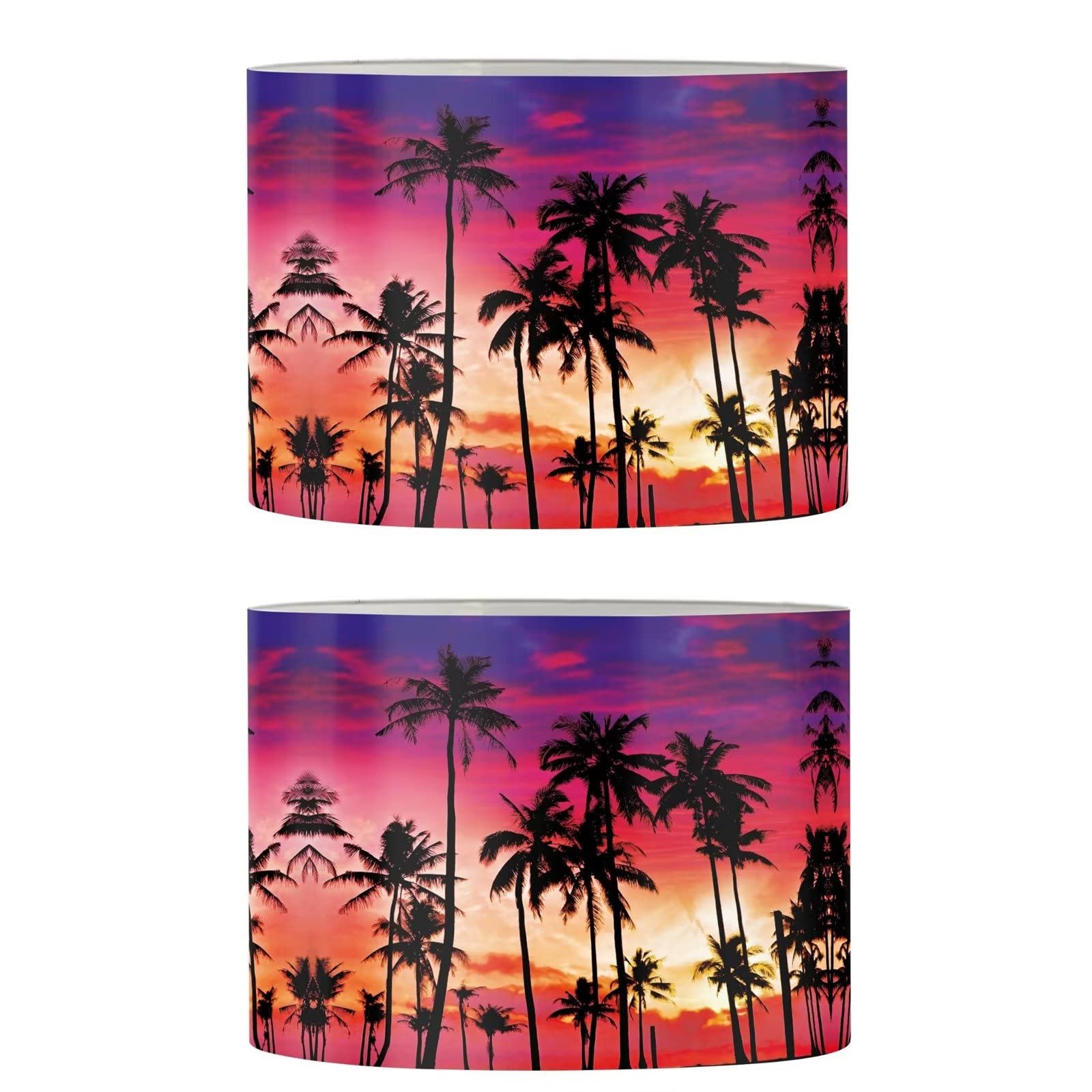 Xoenoiee 2-Pack Drum Lamp Shades for Floor & Table Lamps - 17