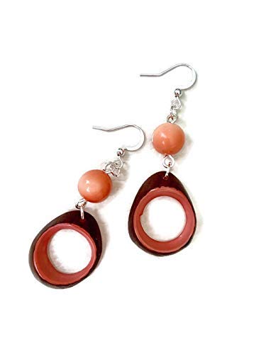 Pink Dangle Earrings for Women - Elegant Drop Earrings with Hook Closure | Perfect for Parties, Weddings & Everyday Wear