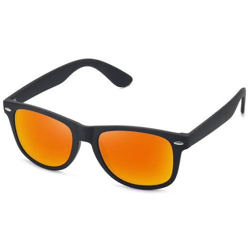 S1-matte Black Frame/Red Mirrored Lens