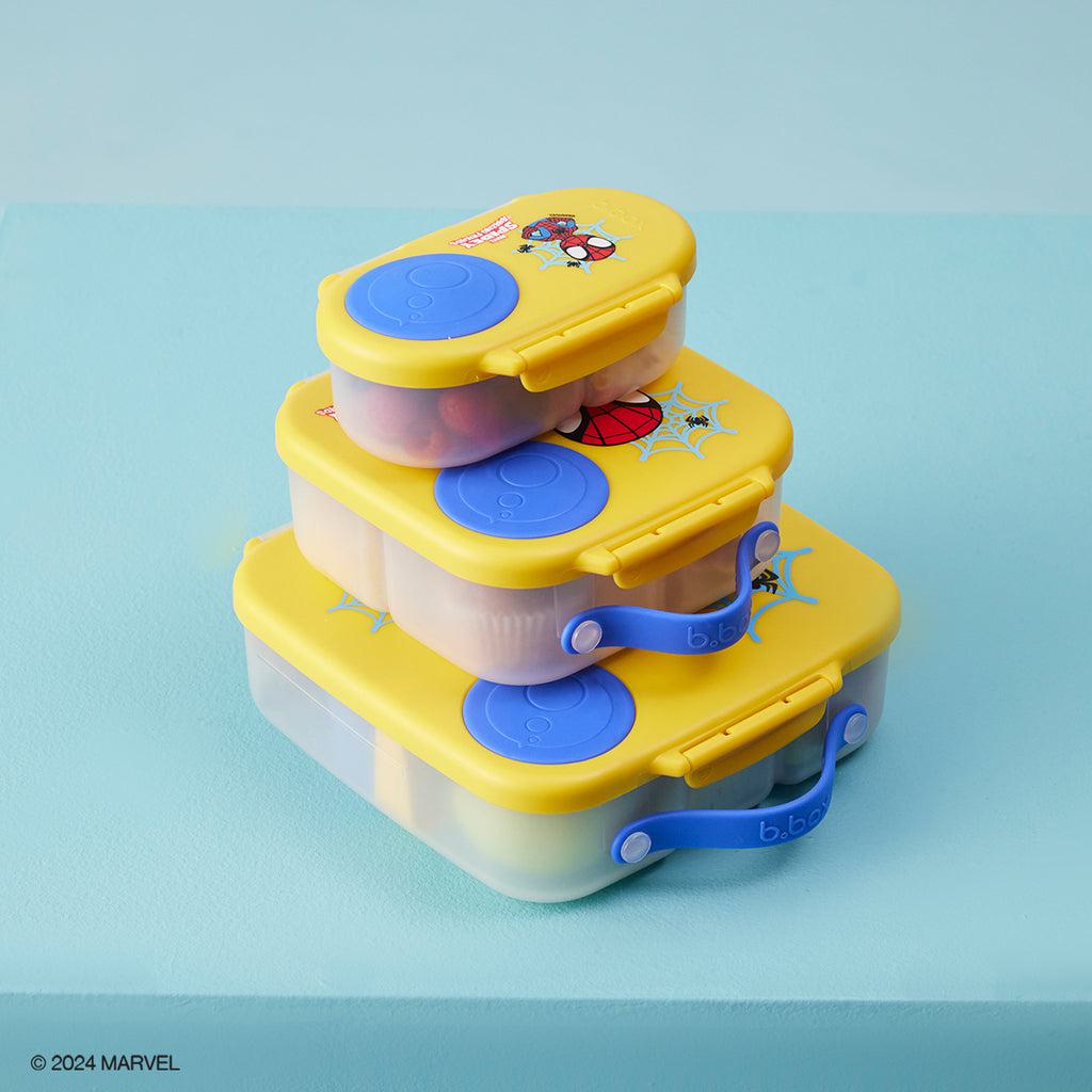 b.box Marvel Spiderman Insulated Lunch Box for Kids - Leak Proof & BPA Free - Perfect for School, Picnics & Travel