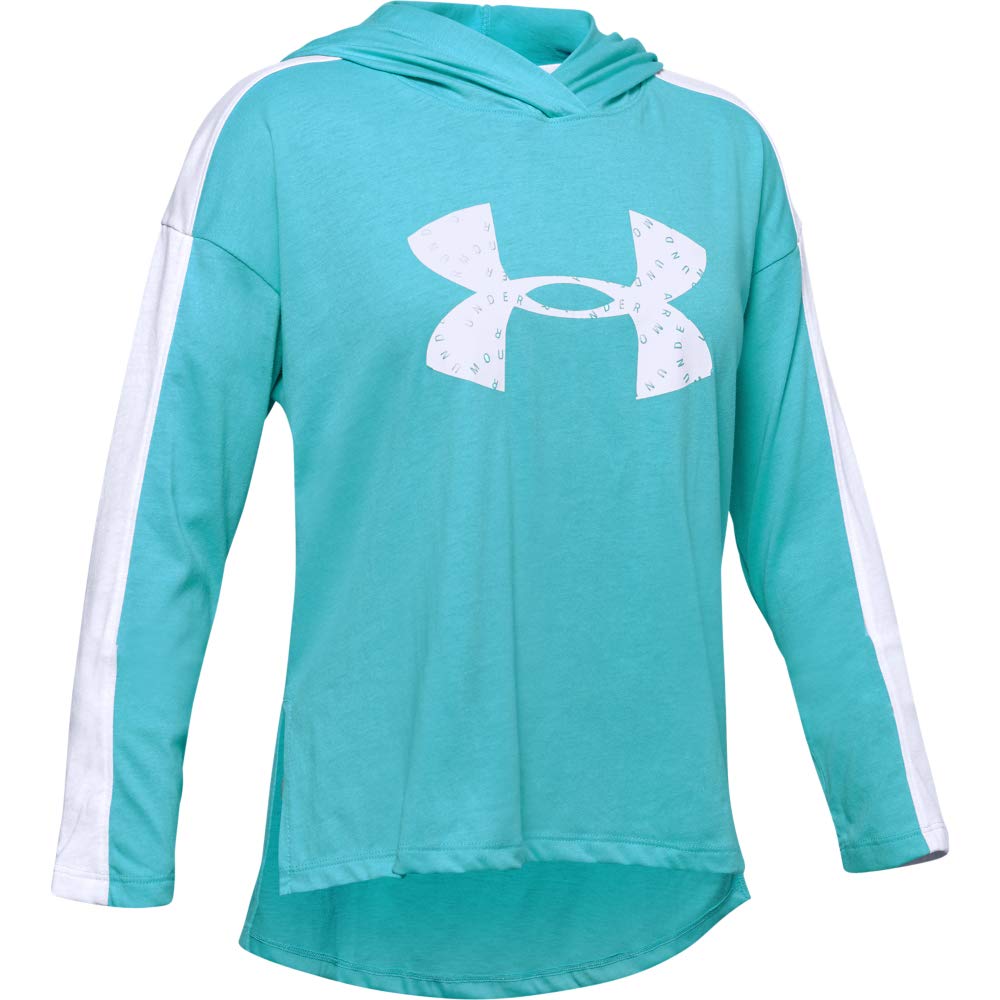Under Armour Girls' Jersey Hoodie - Soft Fleece Pullover for School, Sports & Casual Wear | Lightweight & Comfortable Athletic Sweatshirt for Kids