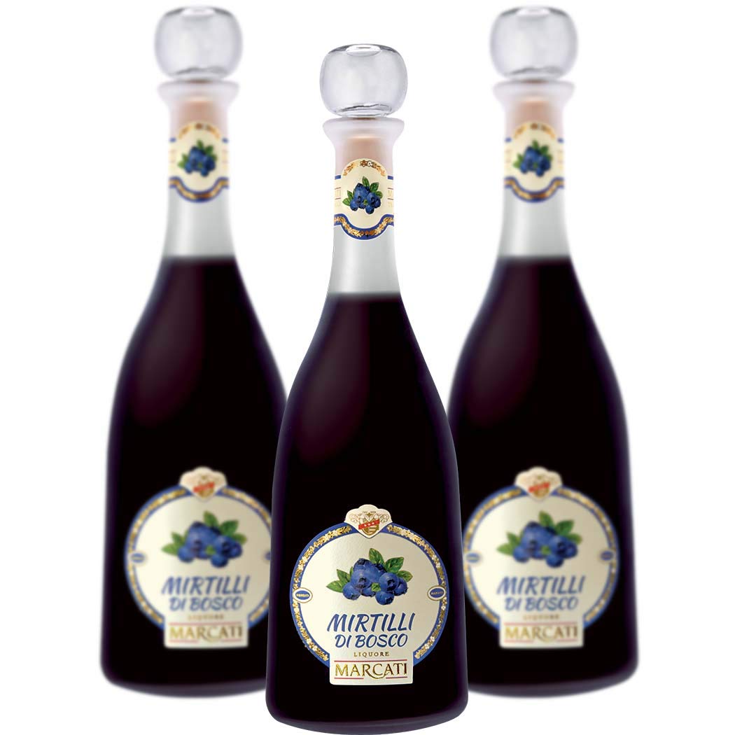 Premium Organic Blueberries for Mojito Cocktails - Pack of 3 Glass Bottles | Perfect for Home Bartending, Cocktail Parties & Gourmet Mixology
