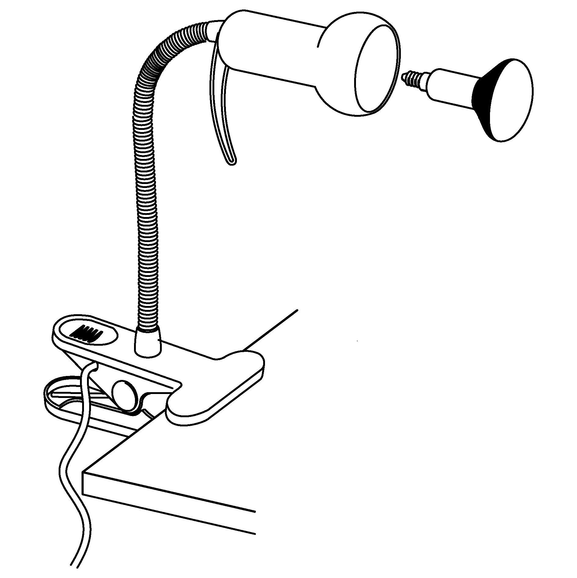 Eglo Fabio White Table Clamp Task Lamp - Adjustable LED Desk Light for Reading, Studying & Office Work - Perfect for Home, Office and Dorm Room Lighting