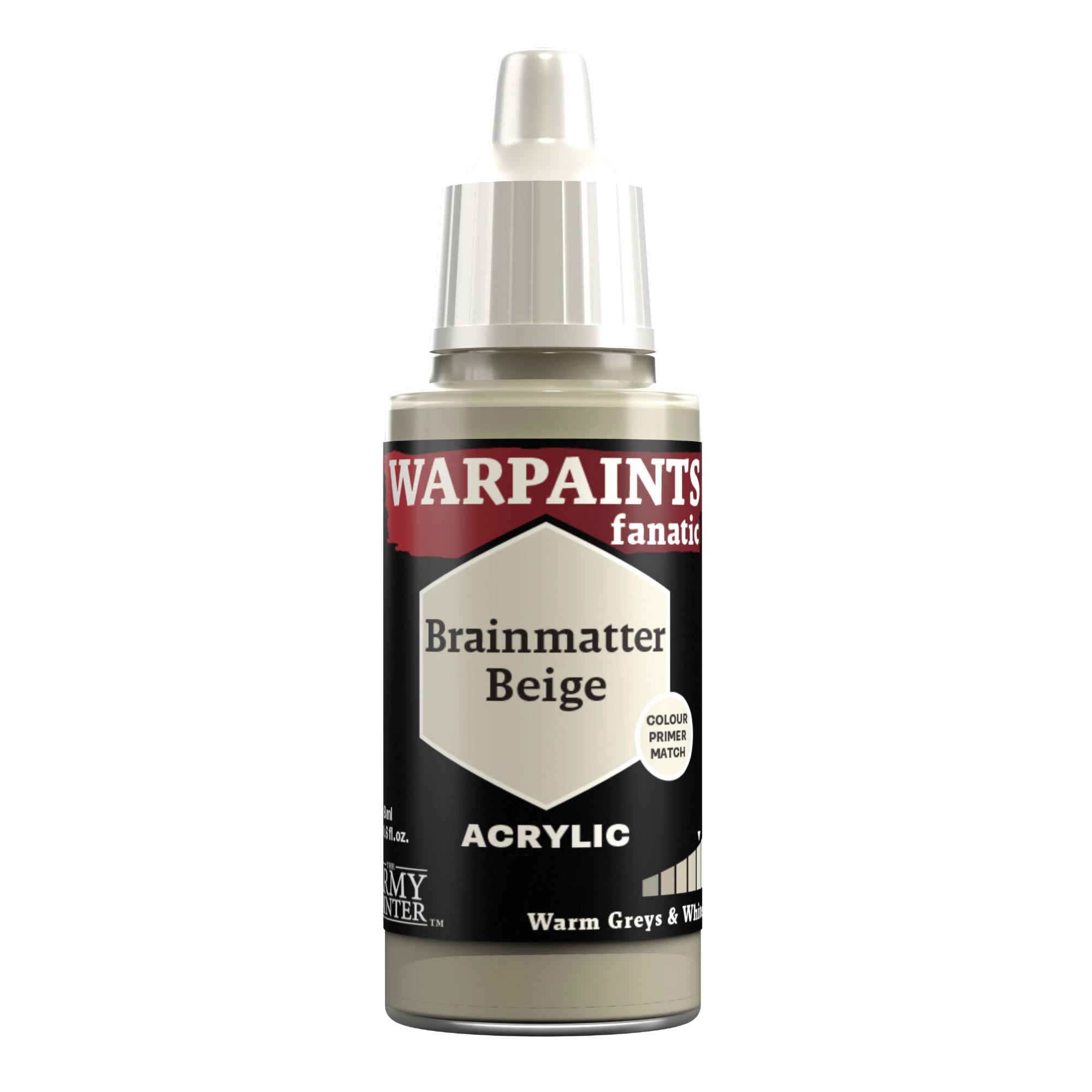 Warpaints Fanatic: Brainmatter Beige - Professional Miniature Painting Acrylic Paint for Tabletop Gaming & Model Kits | Perfect for Warhammer, D&D, and Scale Models