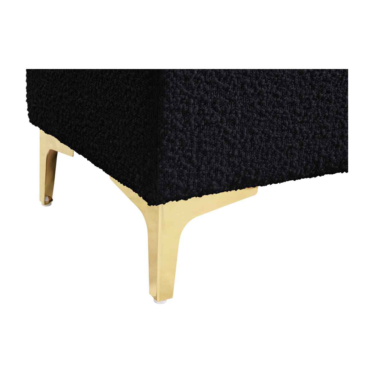 Georgia Boucle Storage Bench - Upholstered Ottoman with Removable Cushion for Entryway, Bedroom & Living Room - Stylish & Functional Home Decor