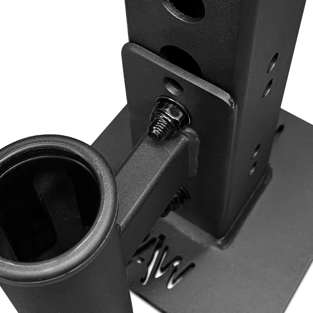 Titan Barbell Storage Attachment - Heavy Duty Wall Mount Rack for Olympic Weight Plates and Bars - Perfect for Home Gym, Garage, and CrossFit Training