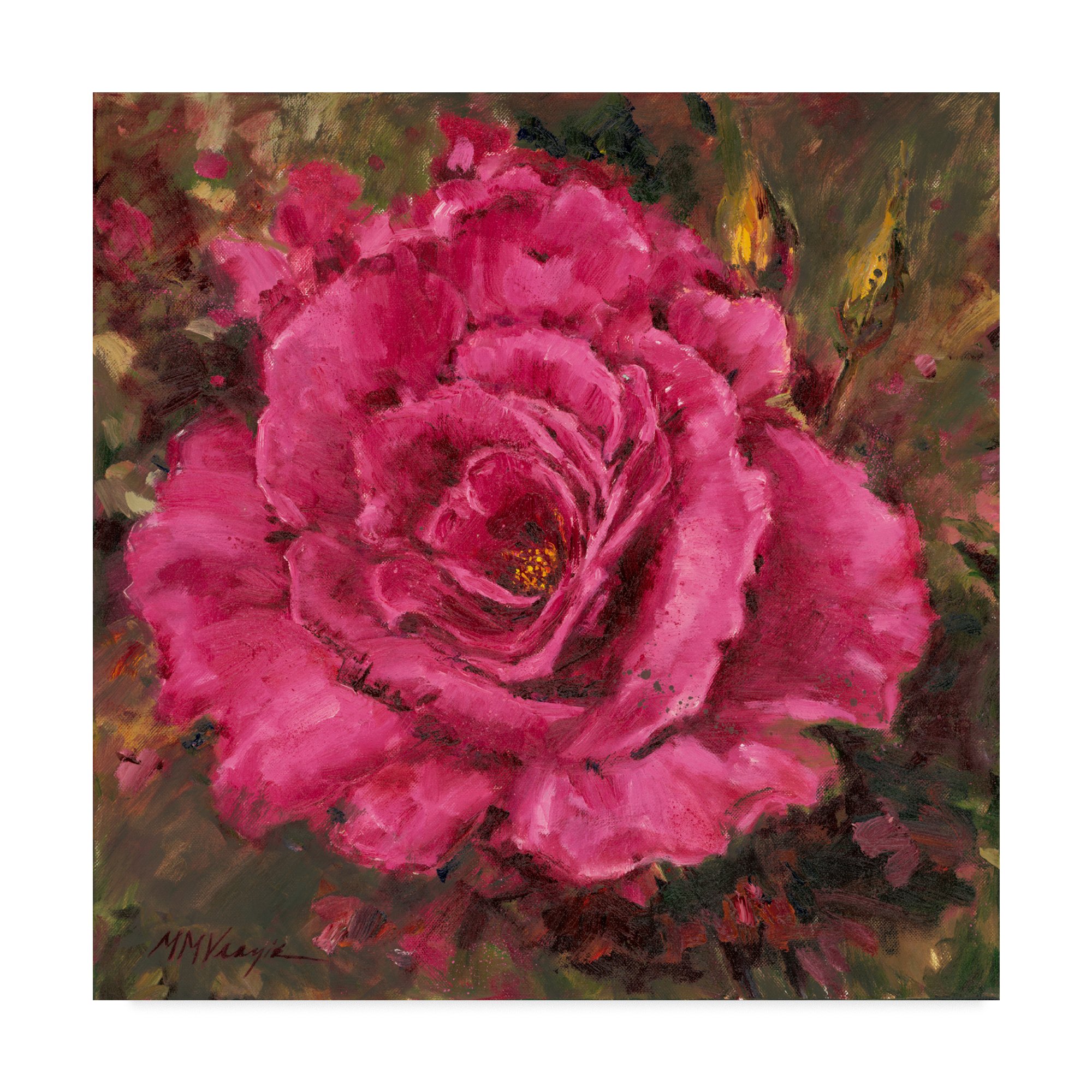 Mary Miller Veazie 'A Rose Is A Rose' 35x35 Inch Floral Wall Art - Perfect for Living Room, Bedroom, or Office Decor