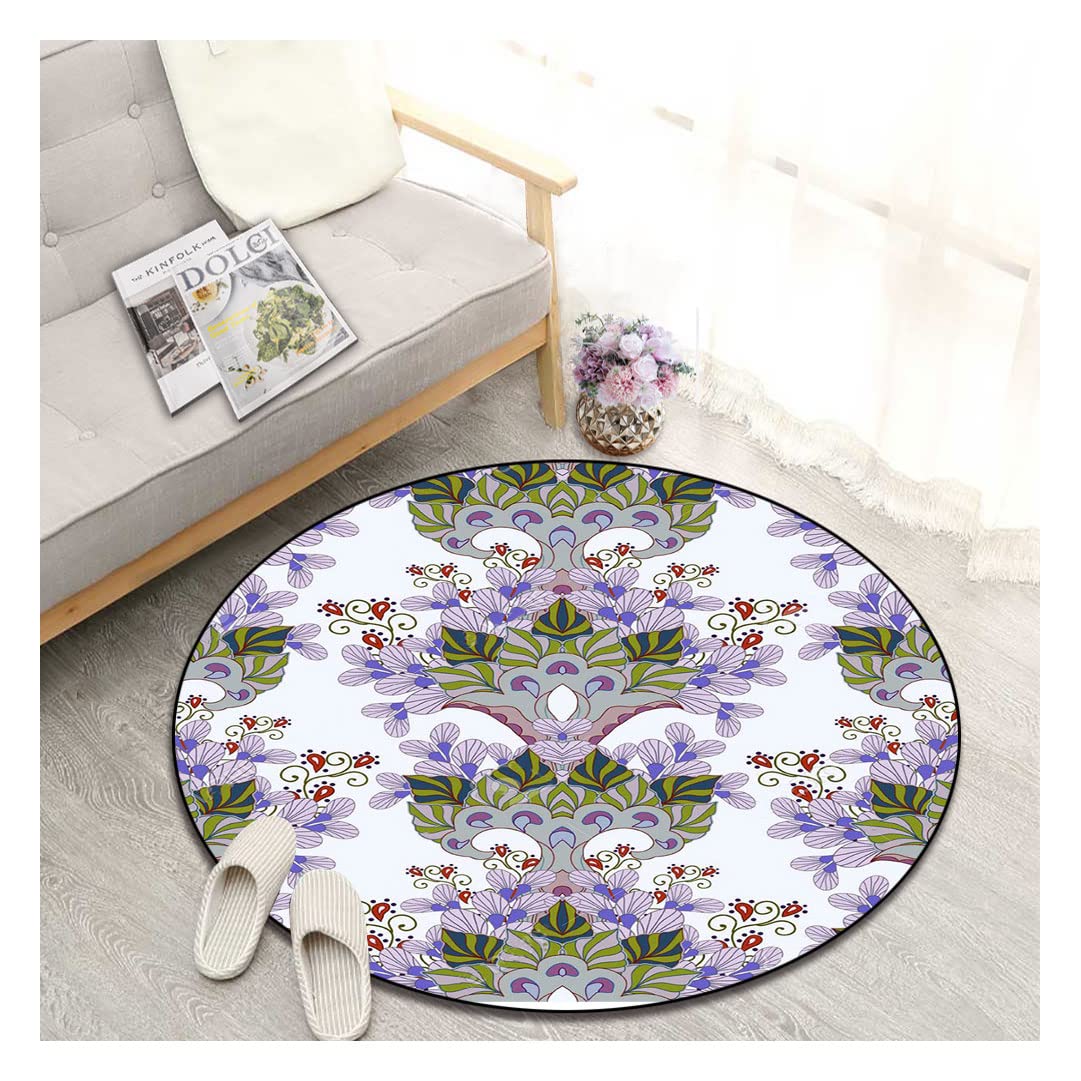 Non-Slip Round Area Rug 63