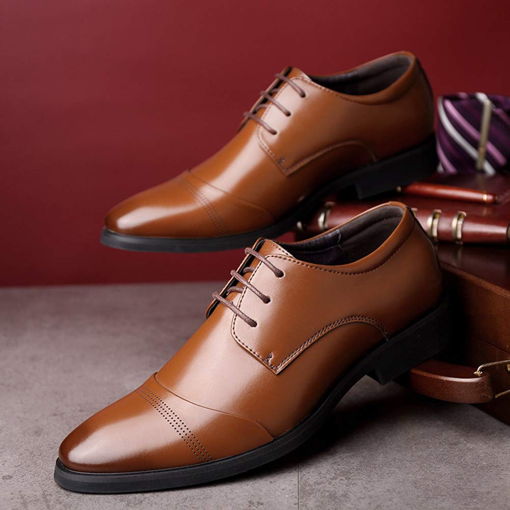 Men's Genuine Leather Oxford Loafers - Comfortable Business Casual Shoes for Work, Driving & Walking - Stylish Boat Moccasins for Office, Travel & Everyday Wear