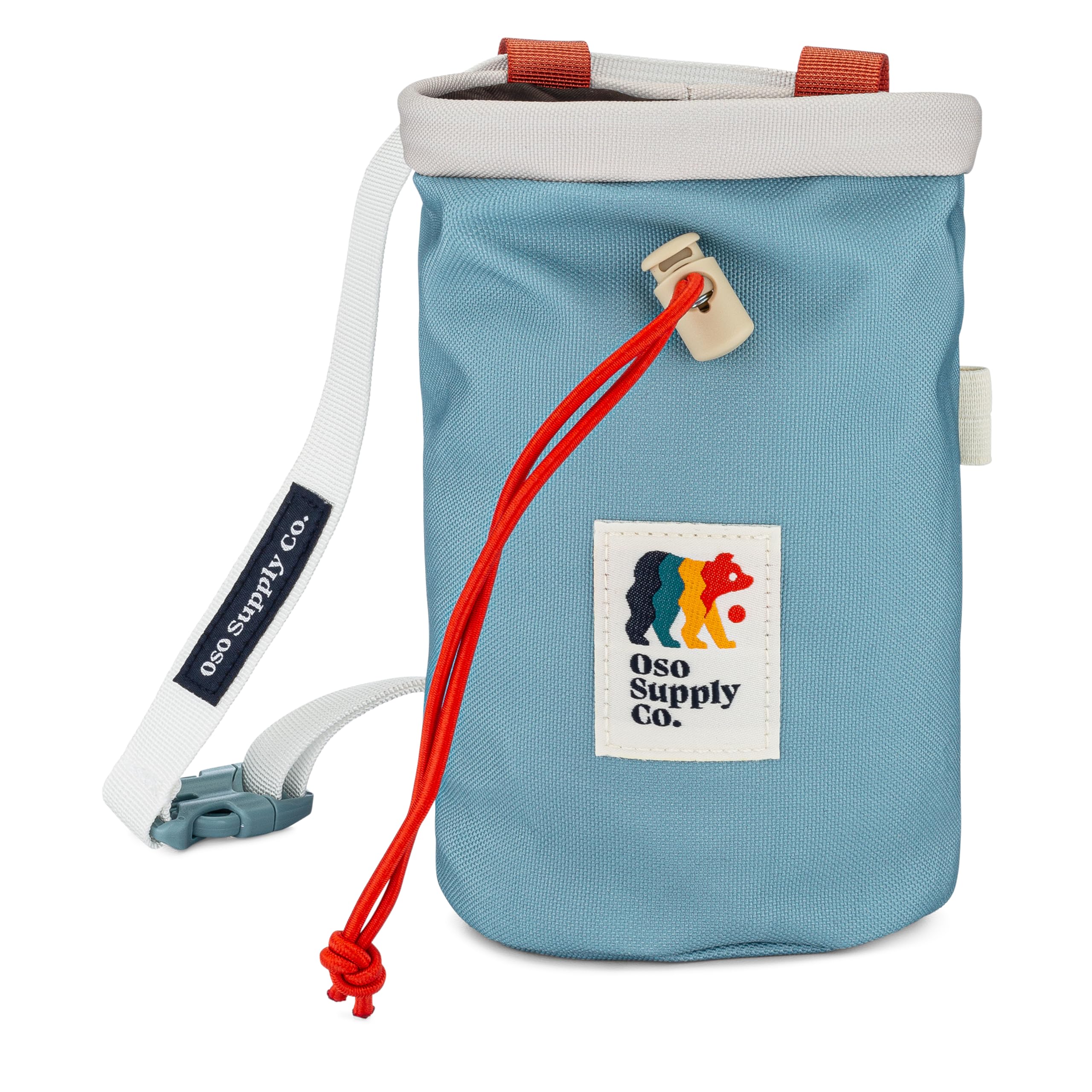 Premium Rock Climbing Chalk Bag with Quick-Clip Belt & Zippered Pockets - Durable Bouldering Chalk Bucket for Indoor/Outdoor Climbing Gyms & Natural Rock Faces - Ideal for Sport Climbing, Training & Competitions