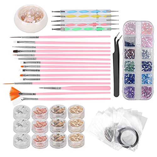 Professional Nail Art Brush Set - Multi-Color Dotting Pens for Shiny & Exquisite Nail Designs | Perfect for Natural & Artificial Nails | Home Salon & DIY Nail Art Creation | Ideal for Manicures, Pedicures & Nail Art Parties