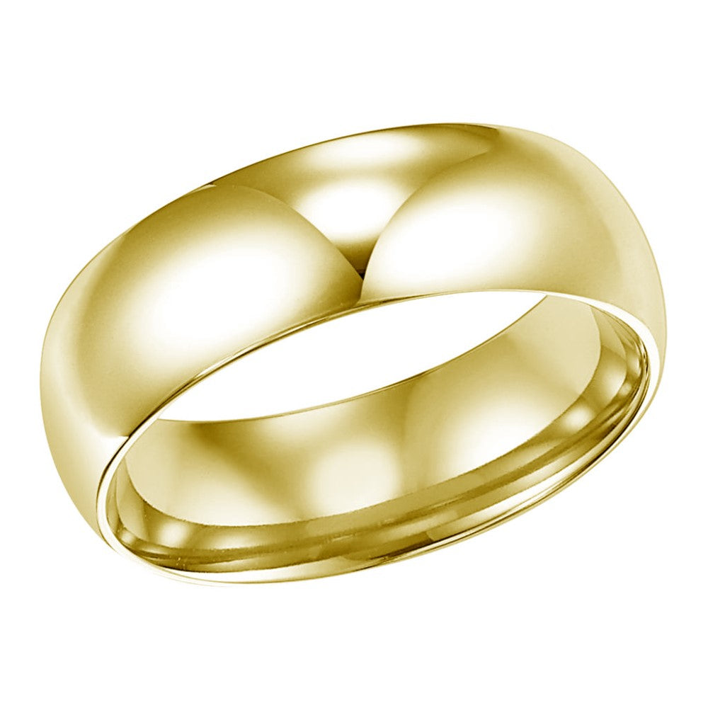 14K Solid Gold Wedding Band for Women & Men - 7mm Comfort Fit Ring - Perfect for Engagement, Anniversary & Everyday Wear
