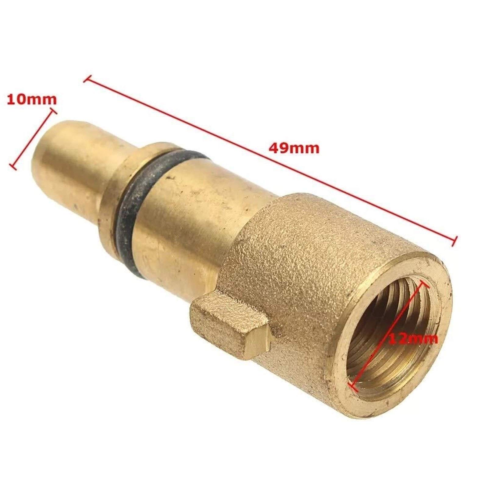 1/4 Inch Internal Thread Pressure Washer Snow Foam Lance Adapter with Bayonet Connector - Compatible with NILFISK Pressure Washers - Perfect for Car Washing, Home Cleaning, and Outdoor Surface Maintenance