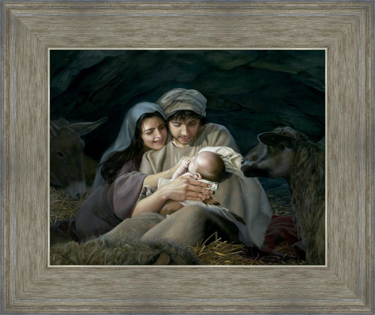 Silent Night by Liz Lemon Swindle - Religious Christmas Art Print - Perfect for Holiday Home Decor & Church Displays