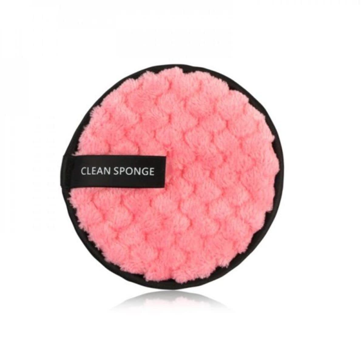 Microfiber Reusable Makeup Remover Sponge Pads - Gentle Deep Cleansing for Mascara & Eye Shadow - Eco-Friendly Facial Cleansing Wipes (Pack of 1) - Perfect for Travel, Daily Makeup Removal & Skincare Routine