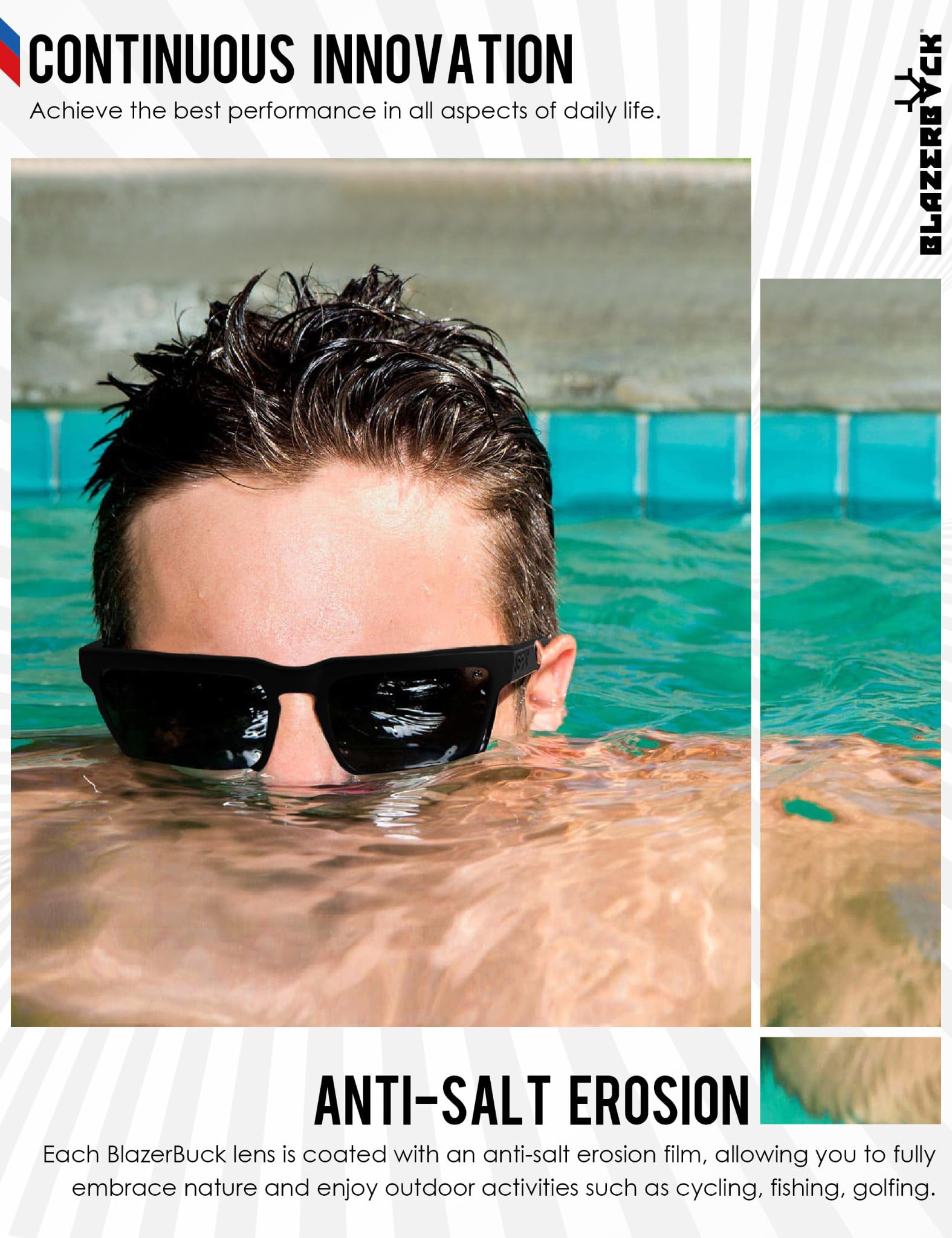 BLAZERBUCK Polycarbonate Replacement Lenses for BOSE Tempo Sunglasses - UV Protection, Scratch Resistant, Perfect Fit - Ideal for Outdoor Sports, Running, Cycling & Driving