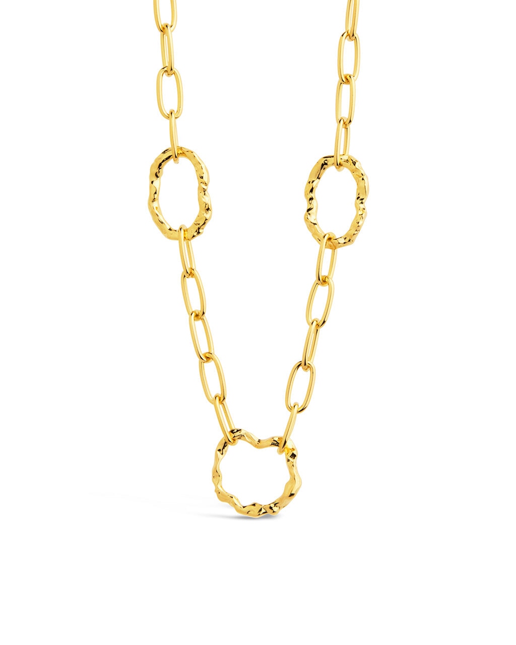 Handmade Ira Hammered Chain Necklace - 18K Gold Plated Dainty Layering Jewelry for Women | Perfect for Everyday Wear, Gift Giving & Special Occasions
