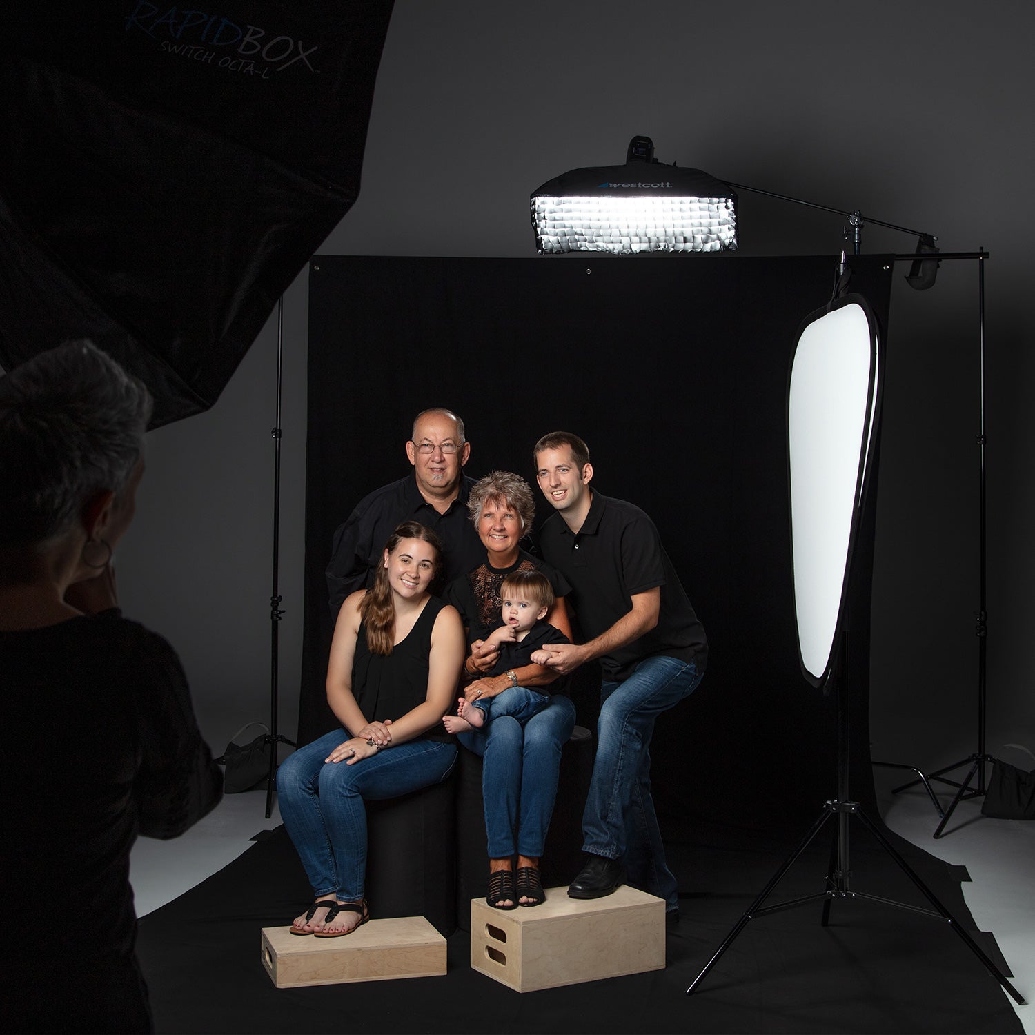 Wrinkle Resistant Black Photography Backdrop 9x20 ft - Premium Studio Background for Portraits, Events & Video Shoots