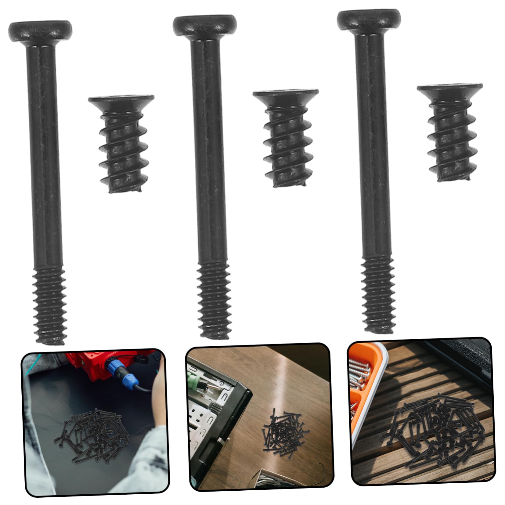 OSALADI 180 Pcs M5 Self-Tapping Computer Case Fan Screws Set - Long & Short Flat Screws for PC Cooling Fan Installation | Perfect for Gaming PC, Server, and Desktop Computer Builds