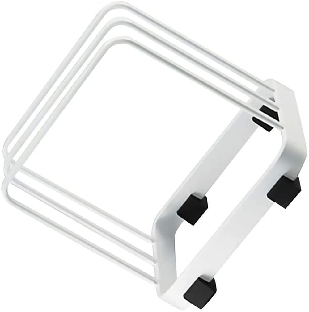 Stainless Steel Kitchen Cutting Board Rack & Pot Lid Holder - Countertop Storage Shelf for Drainage | Creative Iron Art Design for Organized Cooking Space