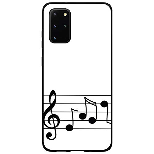 Treble Staff Music Notes On Black Case