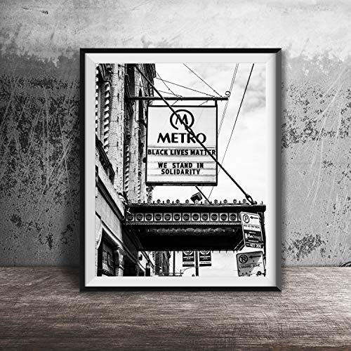 Black Lives Matter Metro Chicago Illinois Photography Print - Inspirational Wall Art for Home, Office & Social Justice Spaces