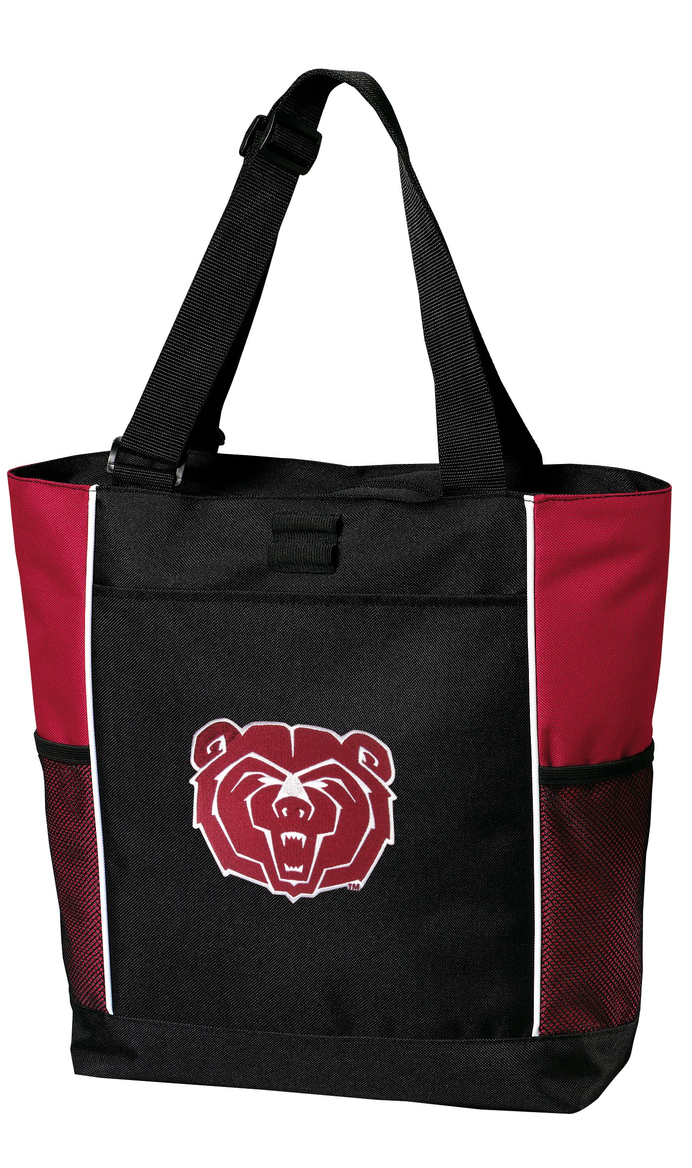Missouri State University Tote Bag - Red Missouri State Bears Tote for Beach, Travel, School & Shopping - Durable Canvas Grocery Bag for Students & Fans