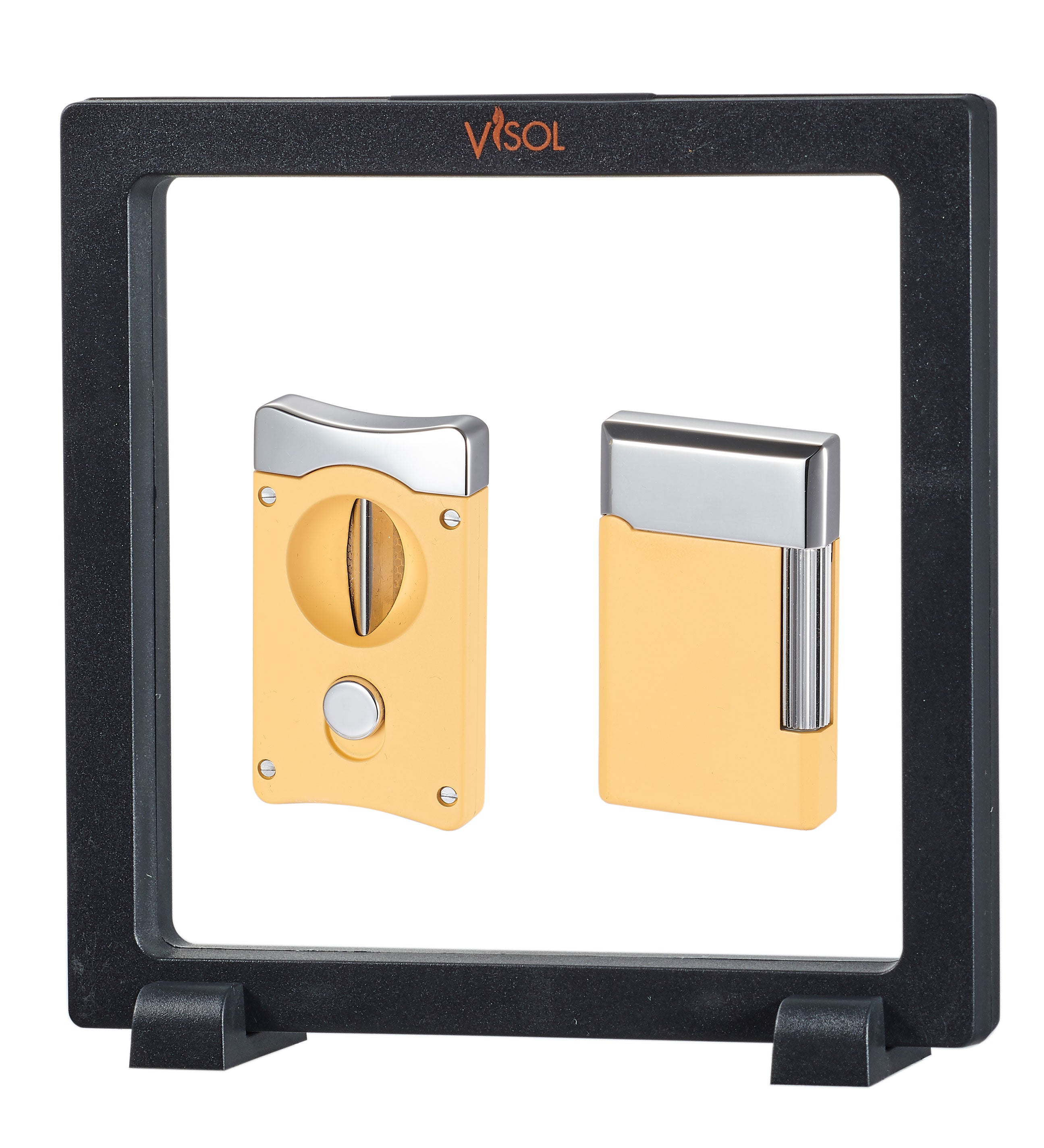 Visol Yellow Wedge V & Pyxis Floating Candle Gift Set - Perfect for Weddings, Spa Relaxation, and Home Decor