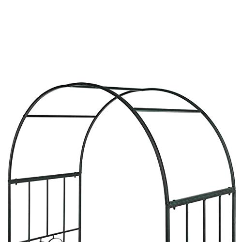 Arc Roof Wrought Iron Arch Plant Climbing Frame - Garden Trellis for Roses, Vines & Climbing Flowers | Outdoor Decorative Metal Plant Support