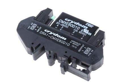DRA1 CMXE100D6 Solid State Relay - 20-28VDC Control, 6 Amp, 0-100VDC Load, DIN Rail Mount - Ideal for Industrial Automation & HVAC Systems