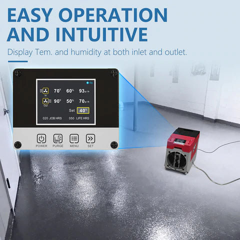 AlorAir LGR 850X Wi-Fi Enabled 180 Pint Commercial Dehumidifier with Built-in Pump - Ideal for Basements, Warehouses & Large Spaces