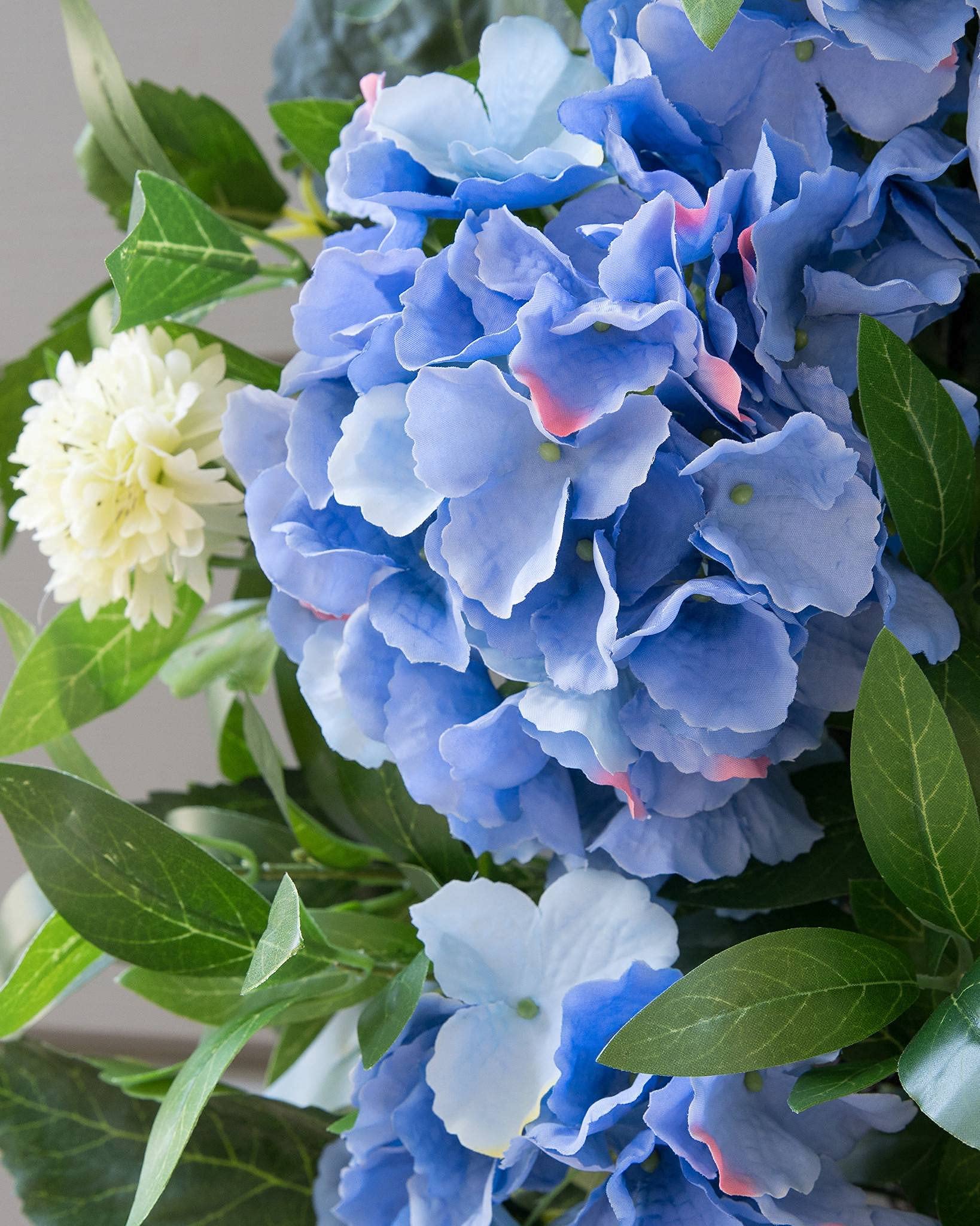 Balsam Hill 22 Inch Hydrangea Outdoor Artificial Potted Flowers - UV Resistant Faux Plants for Porch, Patio & Garden Decor