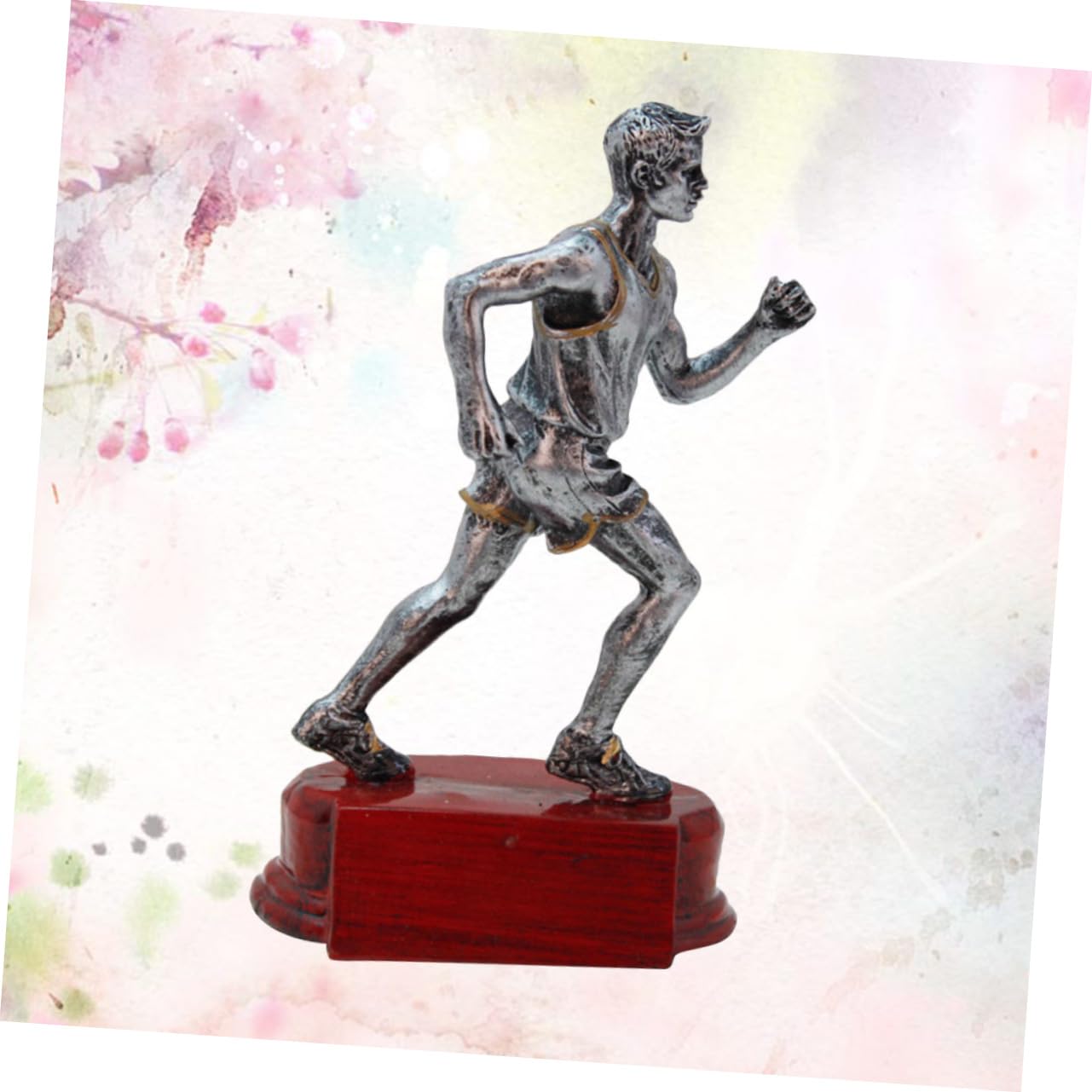 Mipcase 3 Pcs Running Theme Figurines - Mini Marathon Trophy Decorations for Office Desk, Craft Projects, and Sports Awards - Perfect for Running Enthusiasts, Race Events, and Home Decor