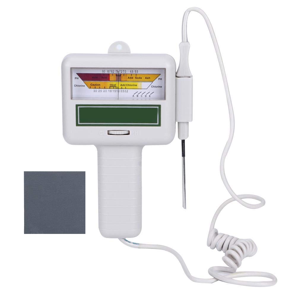Portable Water Quality Tester - Digital Residual Chlorine Meter for Swimming Pools, Spas & Drinking Water | Accurate pH & Chlorine Level Detection | Ideal for Home, Travel & Aquarium Maintenance