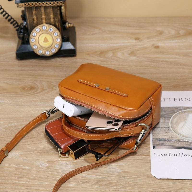 Luxury Designer Leather Handbag for Women - Fashionable Crossbody Purse with Adjustable Strap, Perfect for Work, Travel & Evening Out