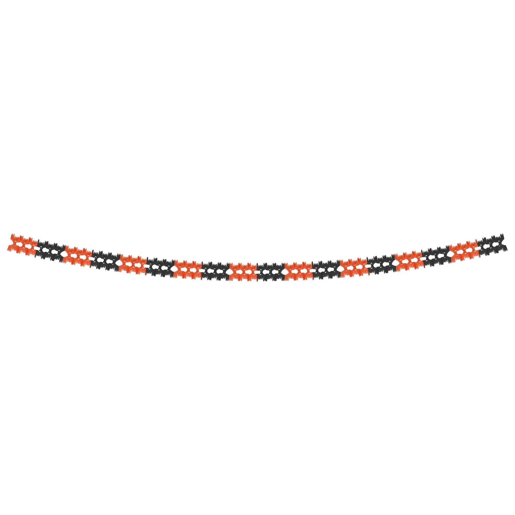 12 Pack Beistle Halloween Garland Decorations - Orange and Black Party Decor for Halloween, Fall Festivals, and Home Decor