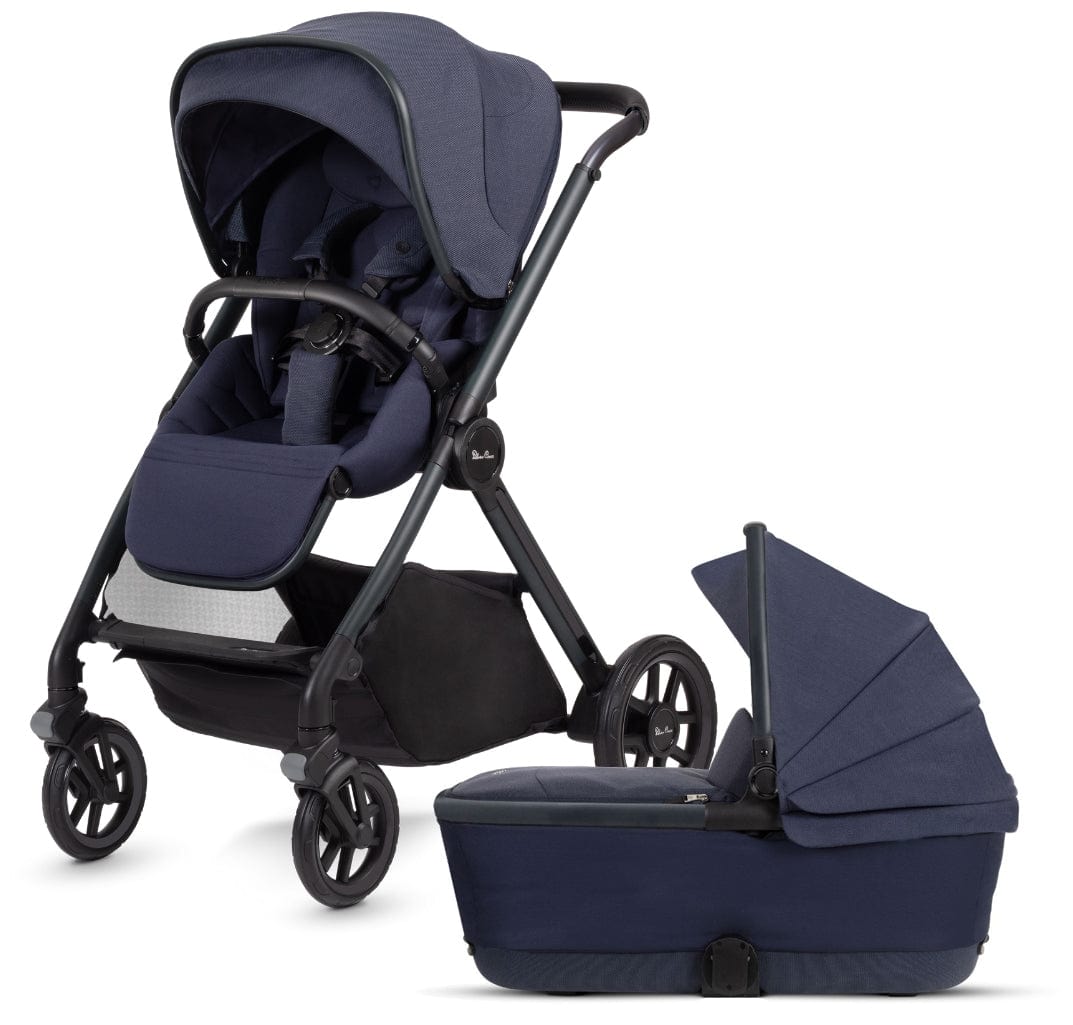 Silver Cross Reef Stroller with Folding Bassinet - Lightweight Compact Travel Baby Stroller for Newborns & Toddlers - Perfect for Shopping, Travel & Daily Walks