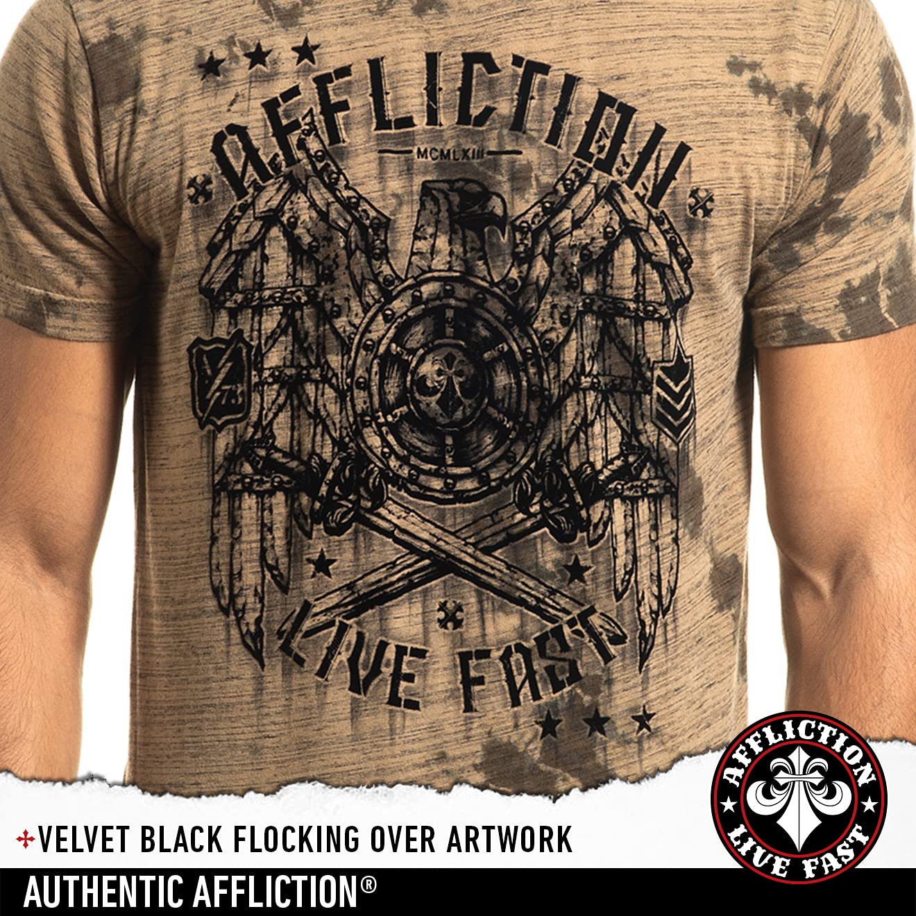 Affliction Men's T-Shirts - Core Classic Graphic Tees for Casual Wear & Street Style | Perfect for Everyday Outfits, Gym, and Night Out