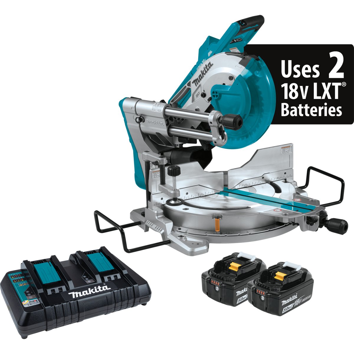 36V (18V X2) LXT Brushless 10-Inch Dual-Bevel Sliding Compound Miter Saw with AWS and Laser - Perfect for Woodworking, Carpentry, and DIY Home Improvement Projects