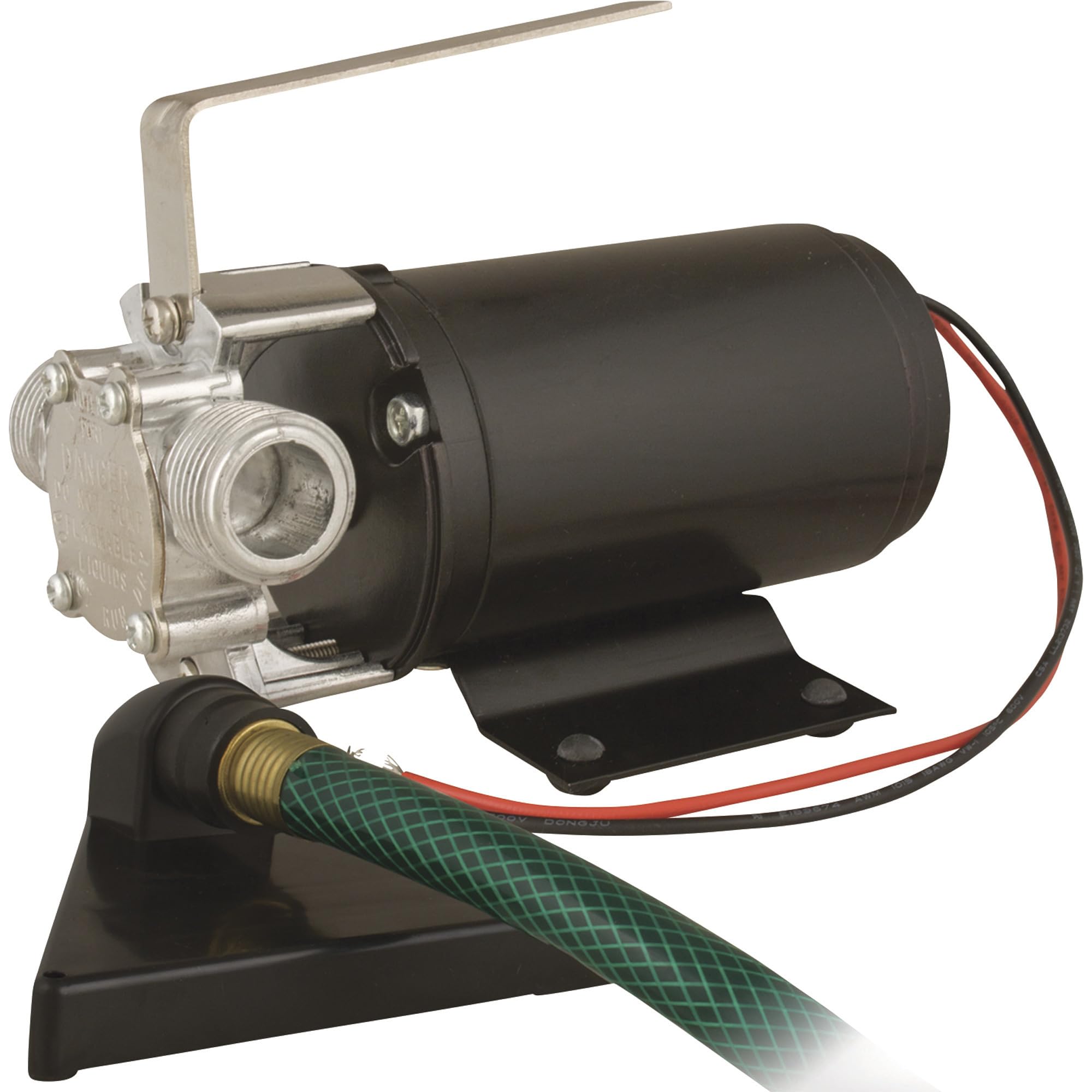 12V Portable Utility Transfer Pump with Garden Hose & Strainer - 4.75 GPM Multi-Purpose Water Pump for Home, RV, Boat & Pool - Ideal for Water Transfer, Drainage & Emergency Use