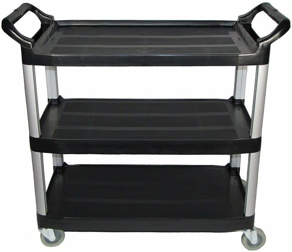 3-Tier Rolling Utility Cart with Wheels - Heavy Duty 450 Lbs Capacity Storage Cart for Kitchen, Office, Home Organization (33