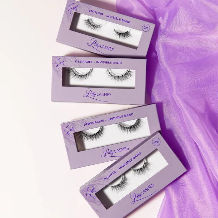 Reusable Invisible Band False Eyelashes by Lilly Lashes - Natural & Comfortable for Daily Wear & Special Occasions