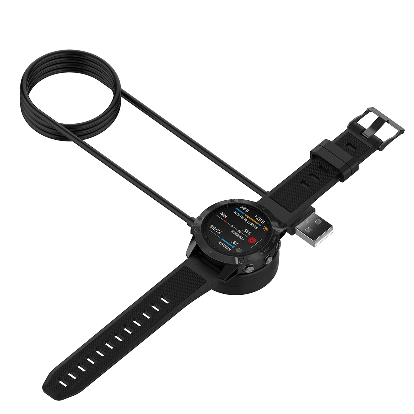 Garmin Forerunner 265 USB Charger Cable - LOKEKE Portable Replacement Charging Dock for Forerunner 265/265S/965/955 - Perfect for Running, Travel & Fitness Tracking