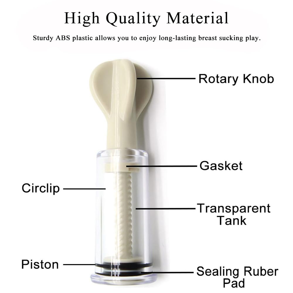 1 Pair Nipple Sucker Toys for Women & Couples - Adult Nipple Pump for Breast Stimulation & Pleasure - Sensual Nipple Massager for Lovers, BDSM & Intimate Play - Perfect for Foreplay & Spicing Up Your Sex Life