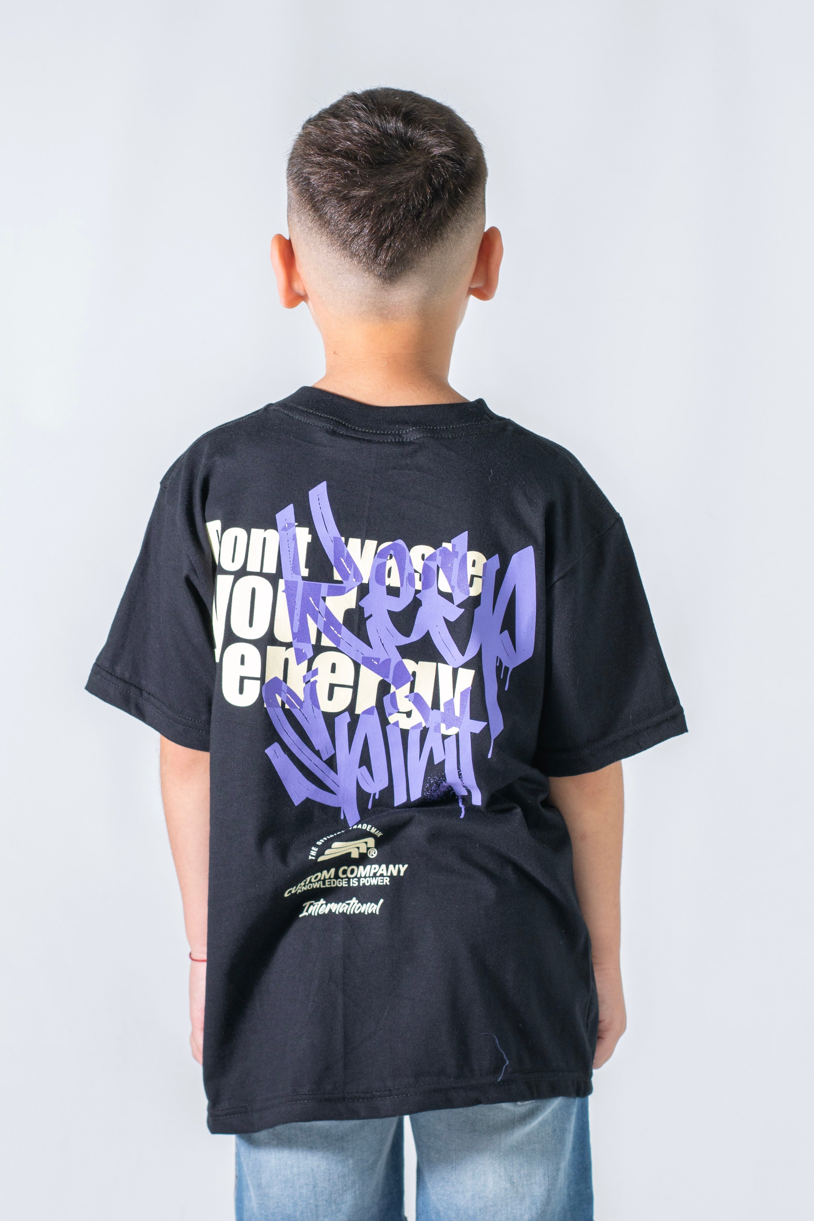 OCN Kids Vandals Black T-Shirt for Boys & Girls - Soft Cotton Short Sleeve Tee for School, Play & Everyday Wear