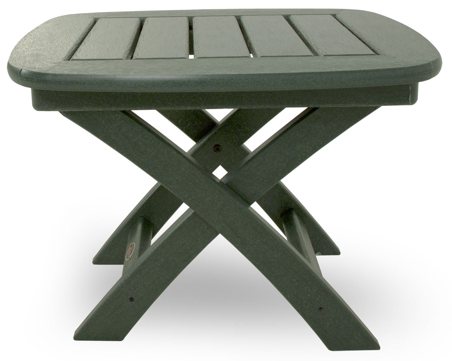 Trex Yacht Club Outdoor Side Table - 21 x 18 Inches - Weather-Resistant Rainforest Canopy Finish - Perfect for Patio, Deck, Poolside & Garden Furniture