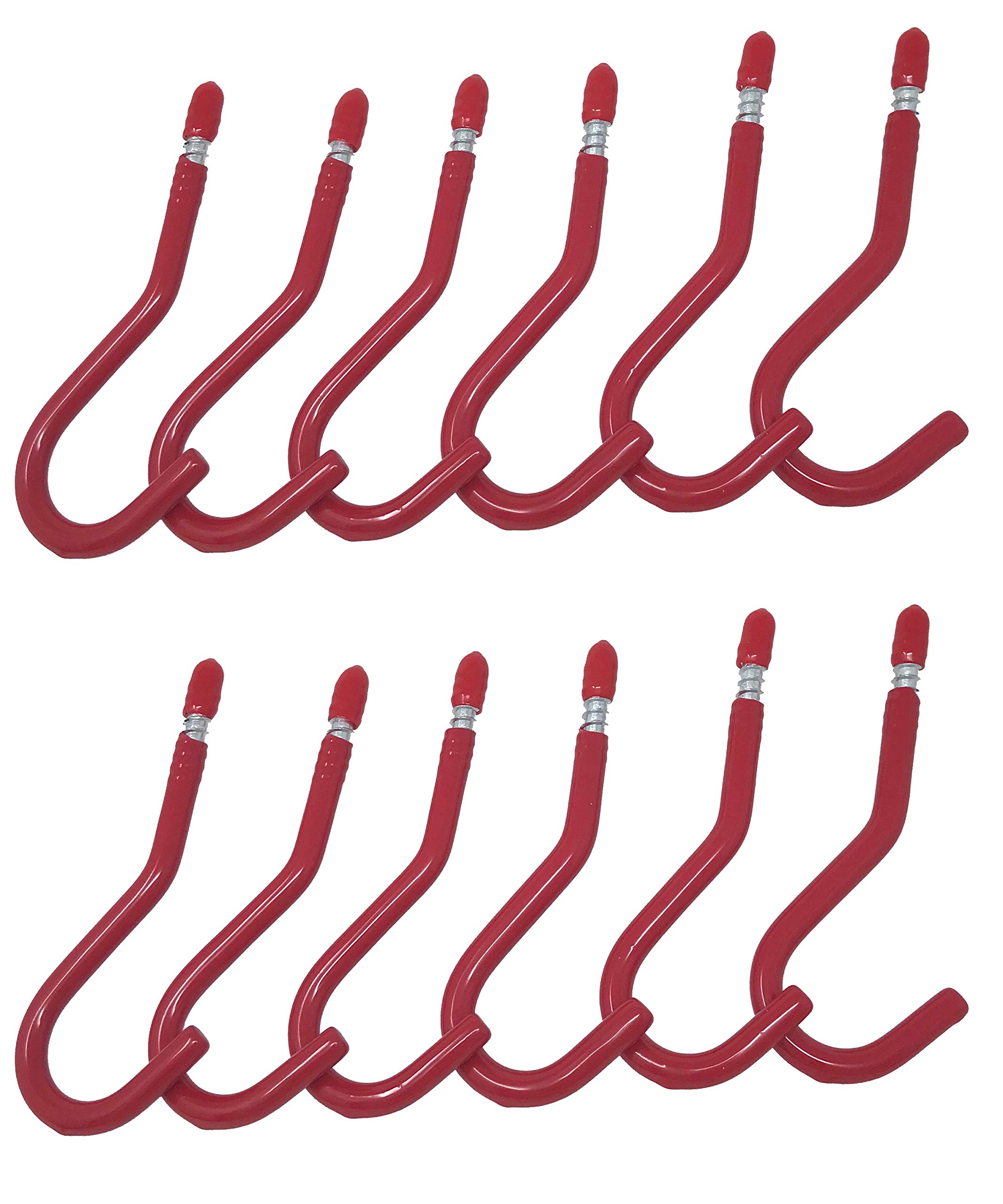 Tetra-Teknica Heavy Duty Screw-in Garage Ceiling Hooks - 12 Pack for Storage Organization | Perfect for Hanging Bikes, Ladders & Sports Equipment